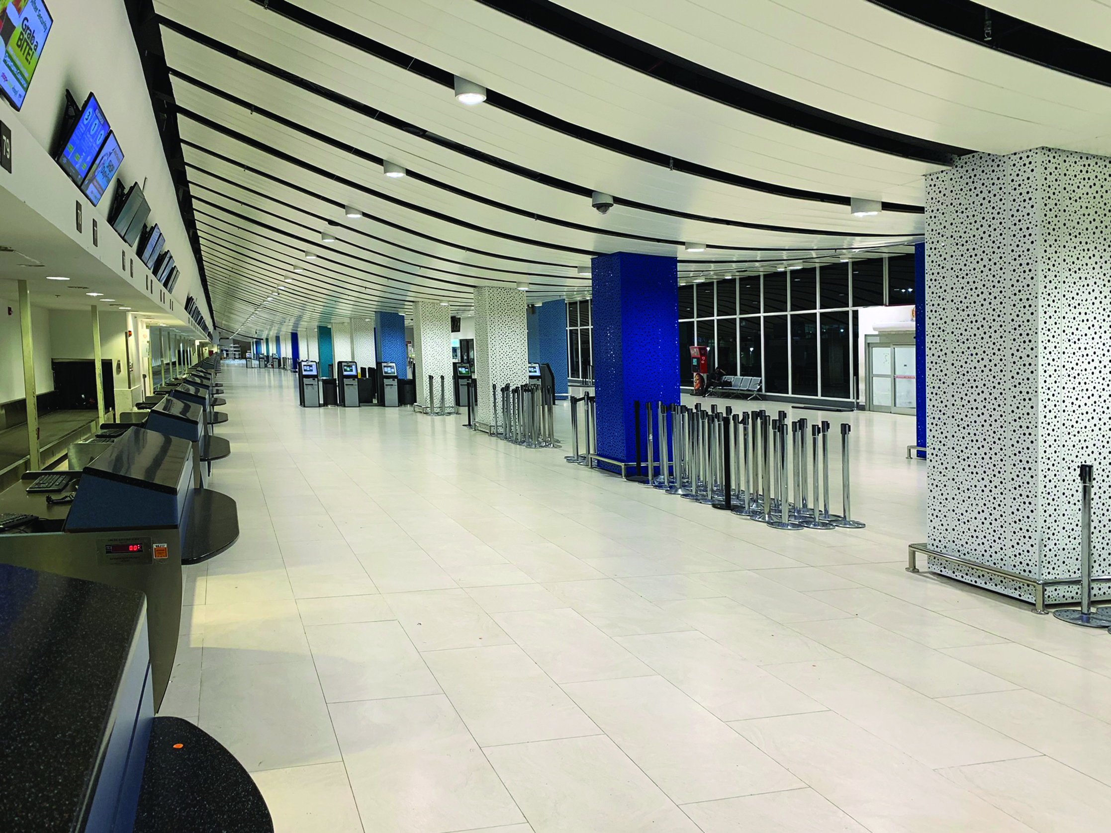 MBJ Airport's Check-in terminal